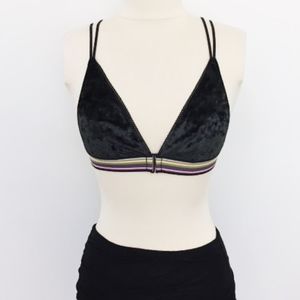 Green Velvet Bralette